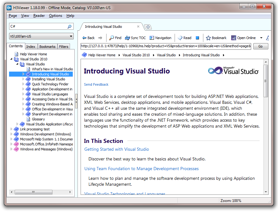 H3Viewer - Help Viewer for VS 2010 - Visual Studio Marketplace